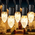 C9 Christmas Lights Outdoor, 100FT String Lights with 100 Bulbs