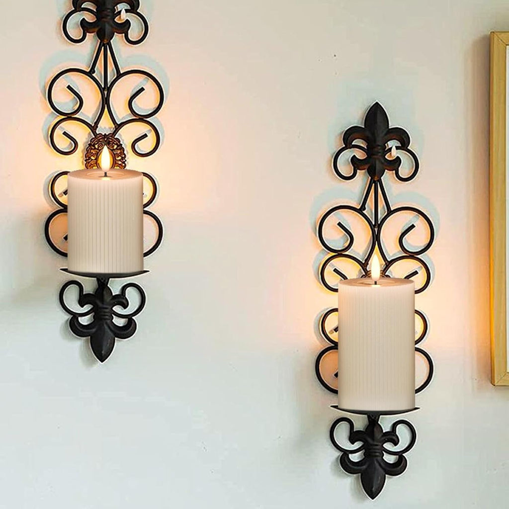 Beige Battery Operated Flameless Candles with 6 Hour Timer